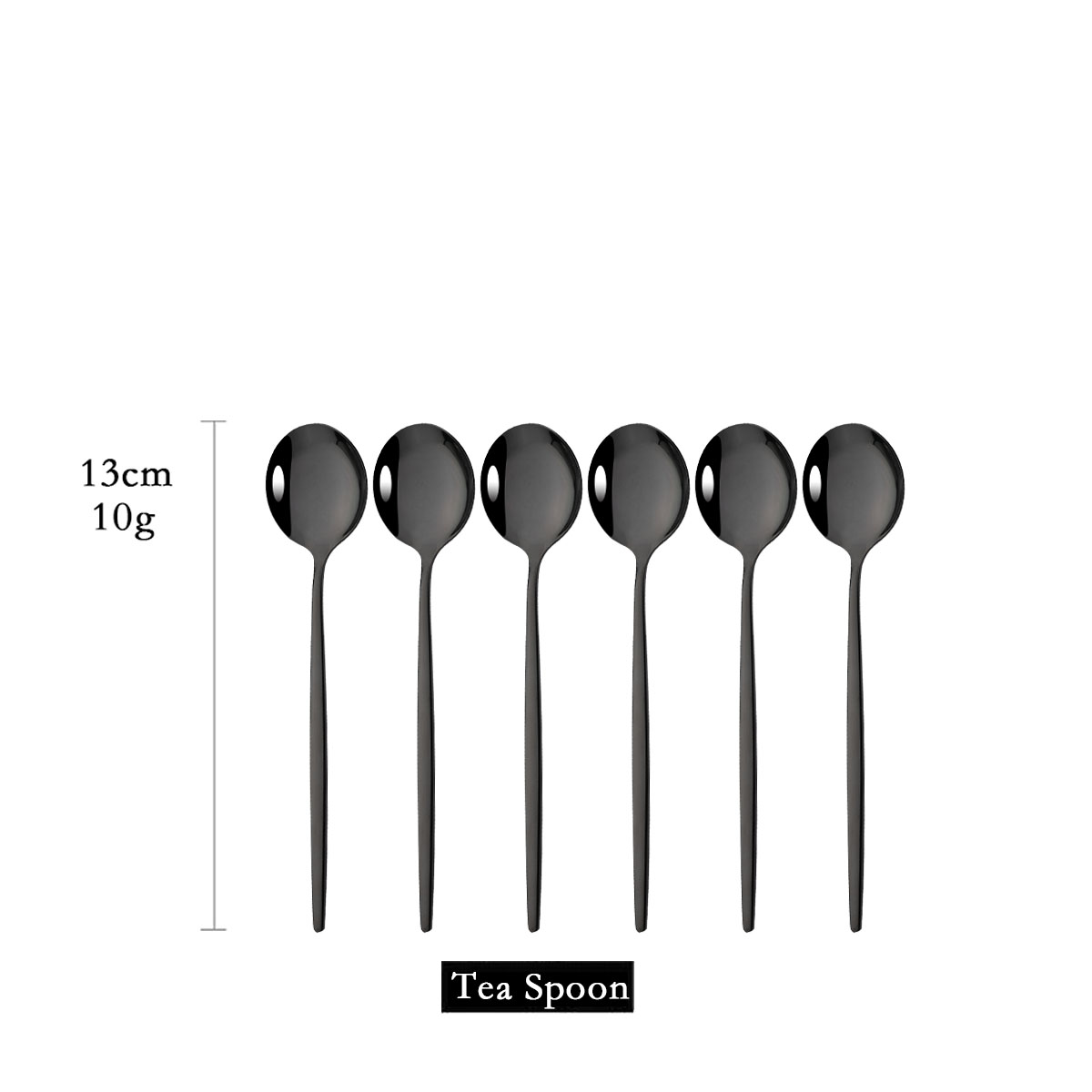 Gold Cutlery Flatware - 6 szt. Mini łyżki do mieszania