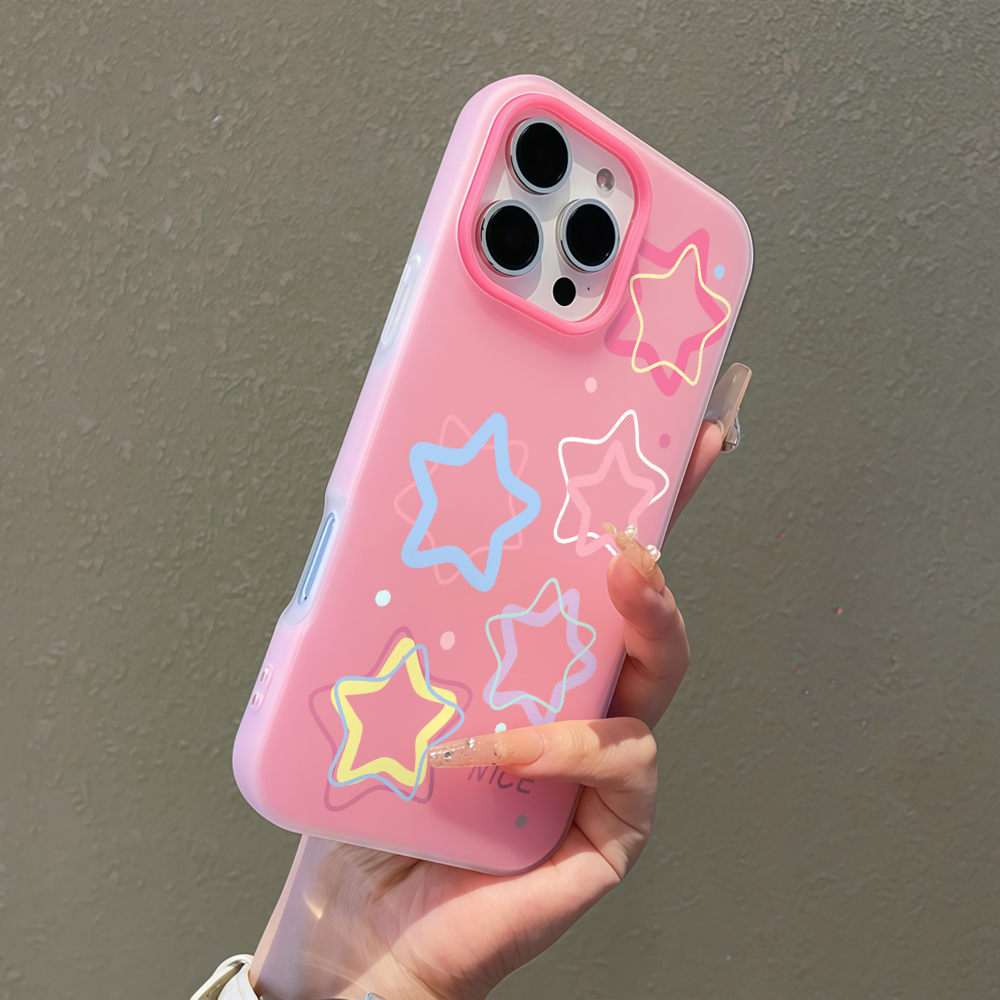 Samsung Galaxy S25 - Etui na telefon Kawaii Outlines Star