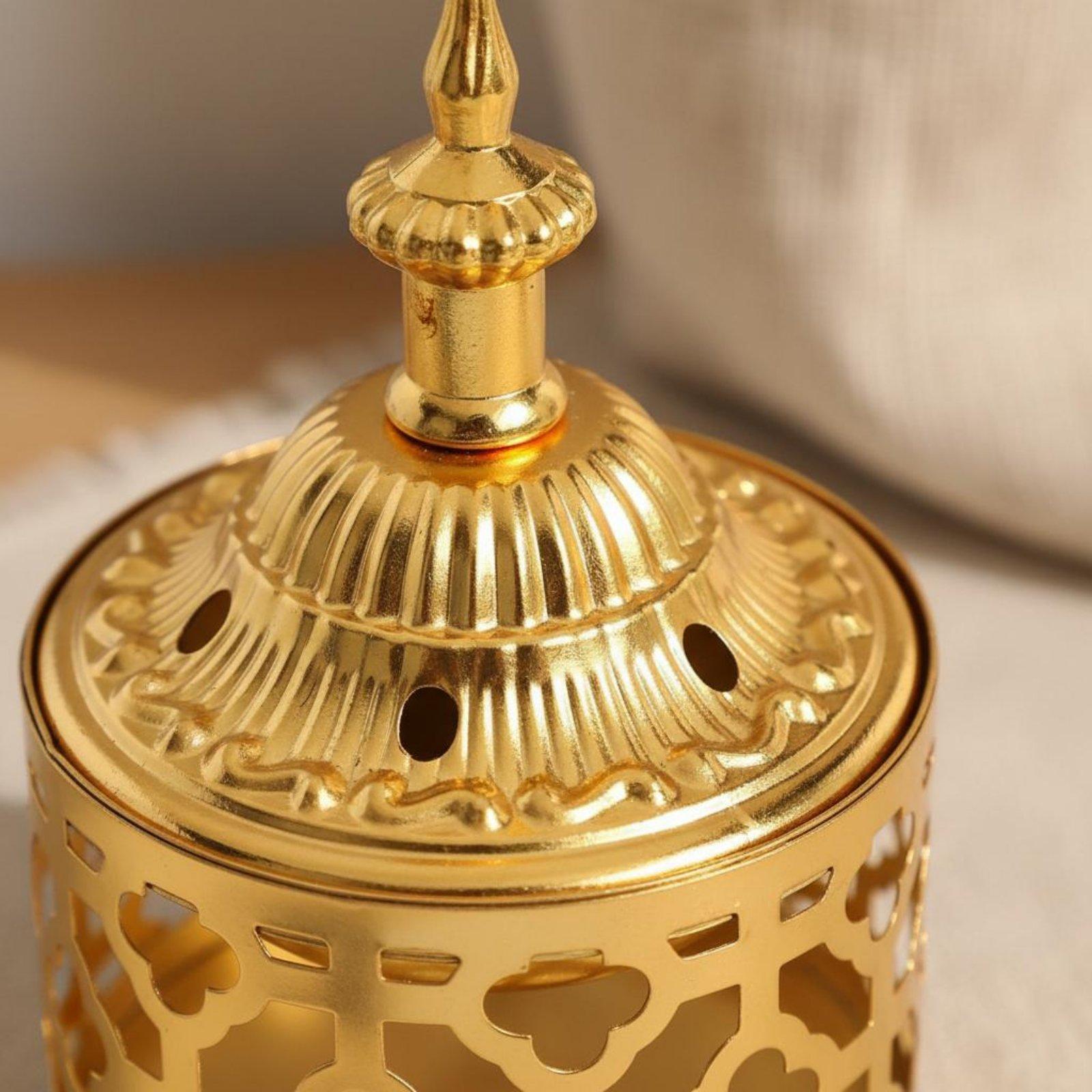 Scented Candle Luxury - Złoty ażurowy uchwyt na kadzidło do