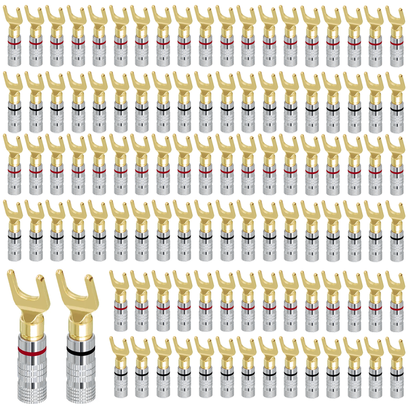 4 szt. Pozłacane wtyczki banan – Gold Cutlery Flatware recenzja i cena