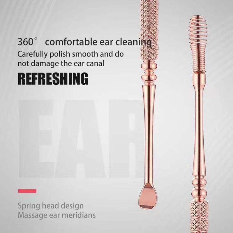 Różowe złoto spiralna wkładka  – Gold Cutlery Flatware recenzja i cena
