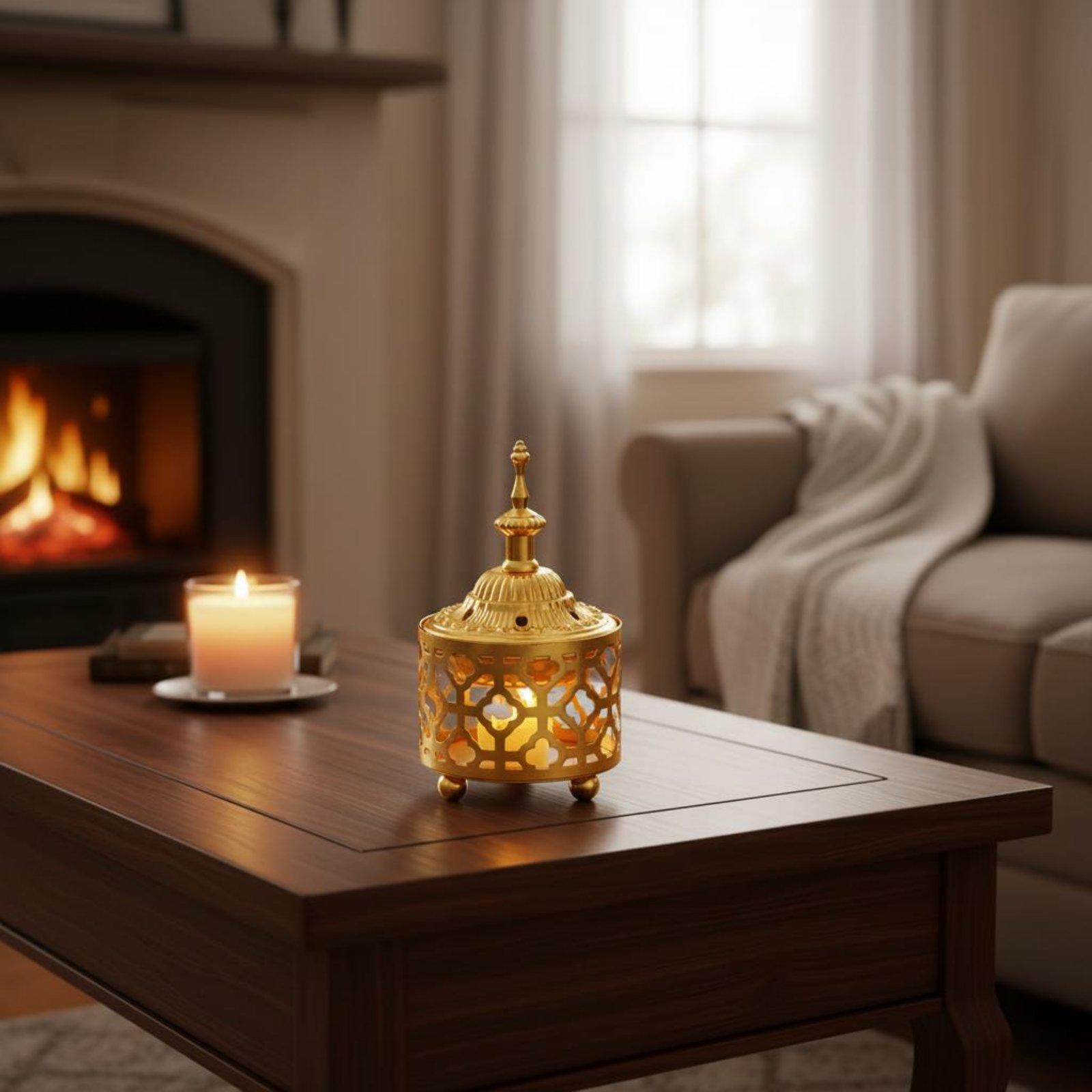 Złoty ażurowy uchwyt na kadzid – Scented Candle Luxury recenzja i cena