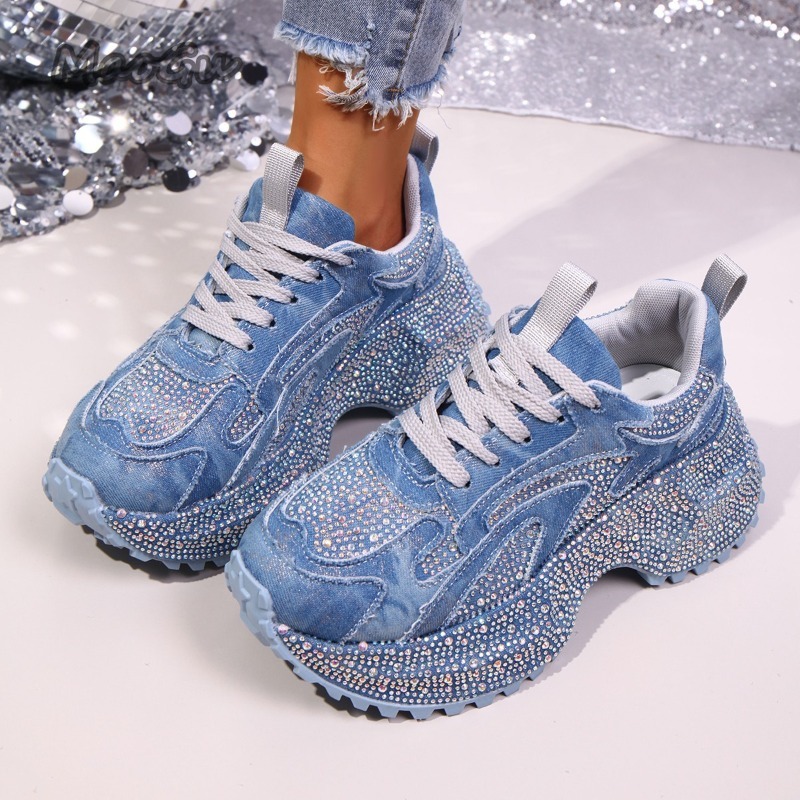 Modne sneakersy damskie z dżet – Luxury Lifestyle Shoes recenzja i cena