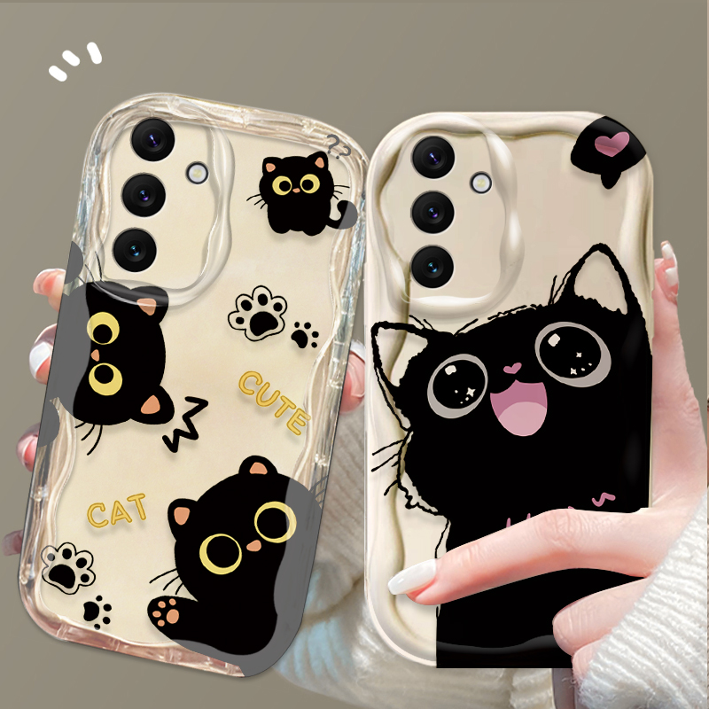 Etui Cute Big Eyes Black Cat C – Samsung Galaxy A55 recenzja i cena
