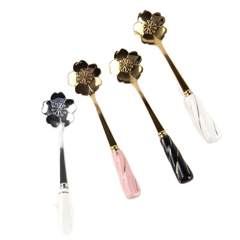 Zastawa stołowa Łyżka do miesz – Gold Cutlery Flatware recenzja i cena
